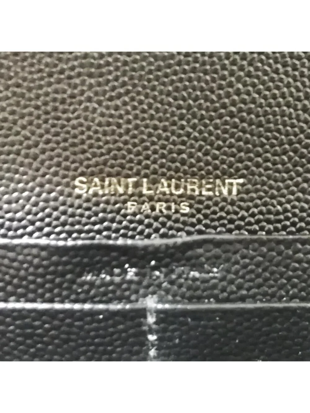 Saint Laurent Wallet Matelasse Stitch Flap